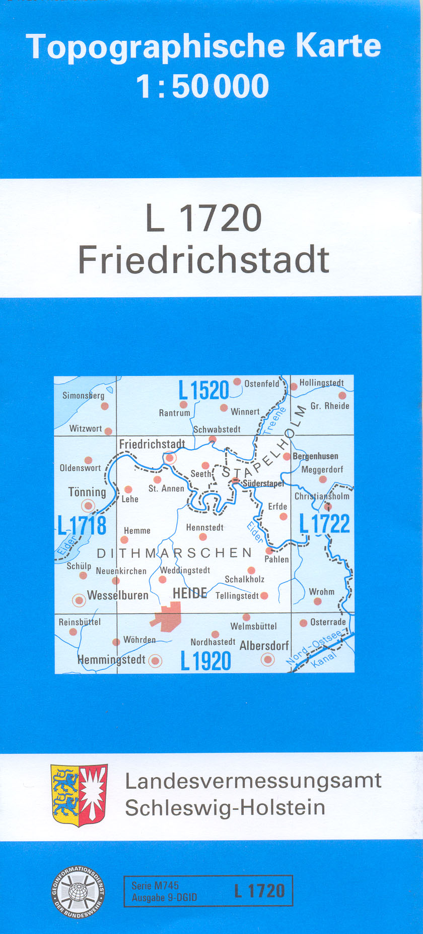 Schleswig-Holstein 1:50.000 Topographische Karten
