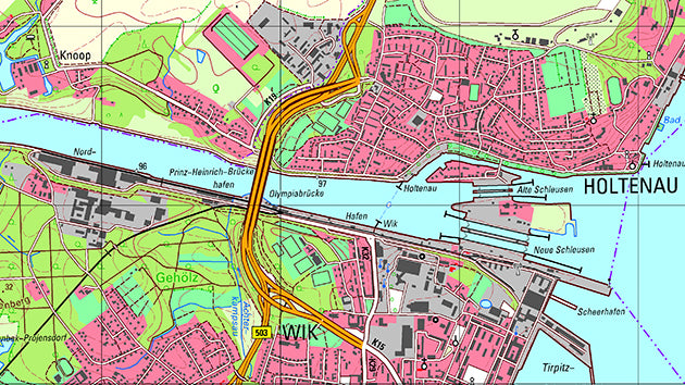 Schleswig-Holstein 1:25.000 Topographische Karten Blattnummern 0916 - 1732