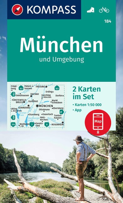 184 München u. Umgebung - Kompass Wanderkartenset