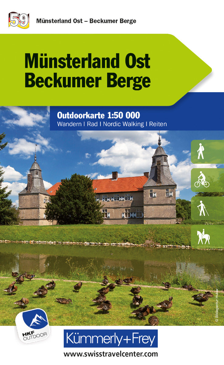 Münsterland Ost - Beckumer Berge - Kümmerly und Frey -  1:50 000