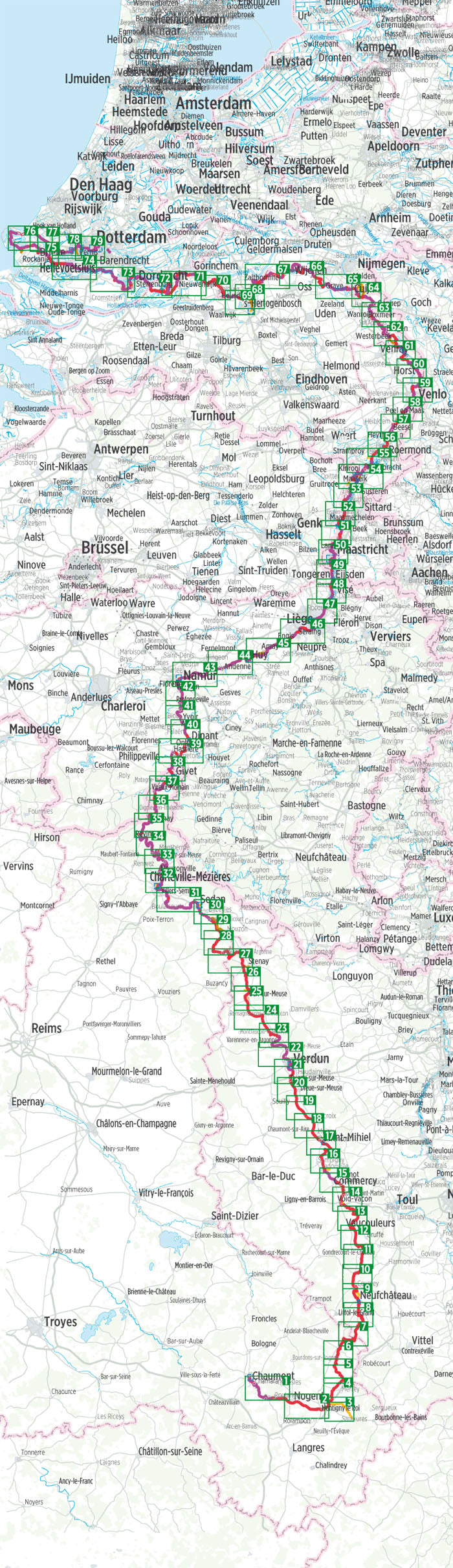 Maas-Radweg - Bikeline Radtourenbuch