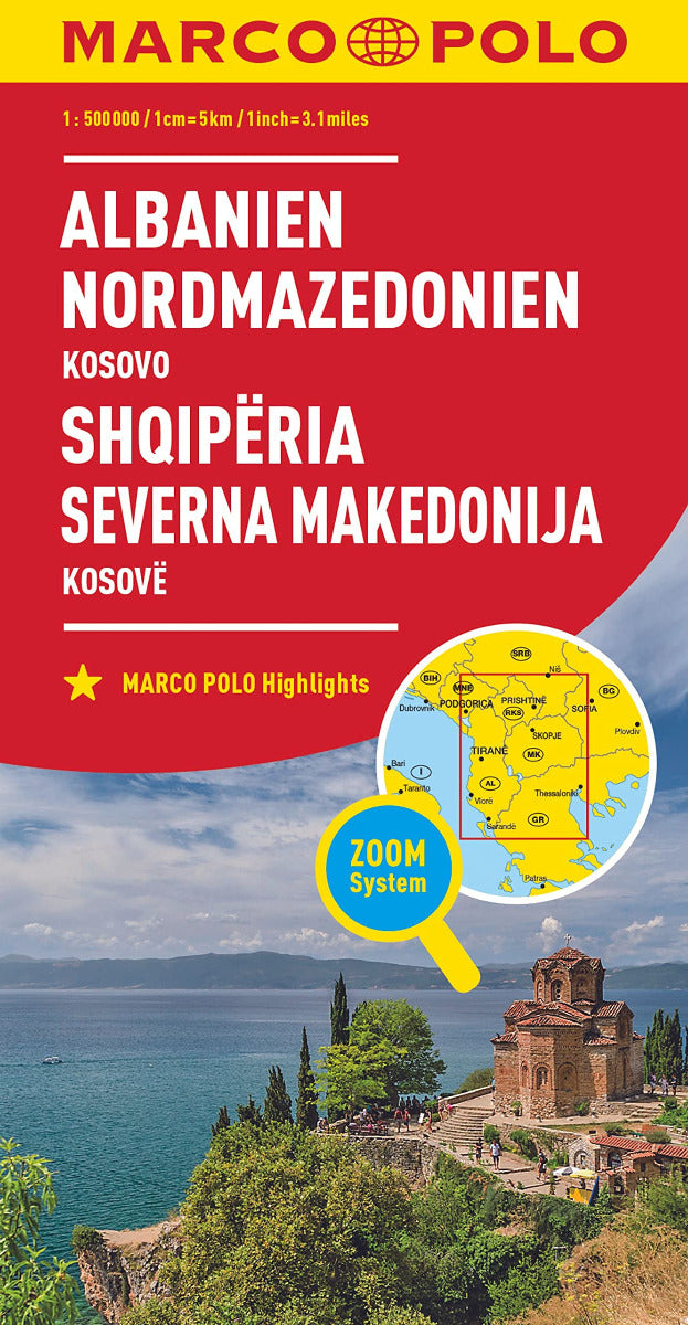 Albanien & Nordmazedonien - MARCO POLO Länderkarte