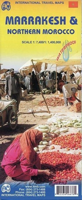 Marrakesh and Northern Morocco - 1:7,400 / 1:4,000,000