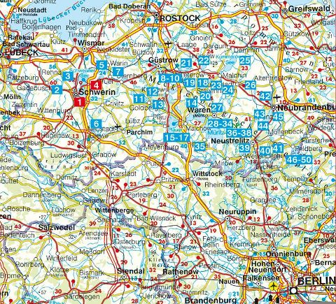 Mecklenburgische Seenplatte - Rother Wanderführer