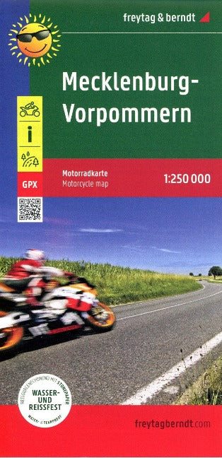 Motorradkarte Mecklenburg-Vorpommern 1:250.000 - Freytag & Berndt