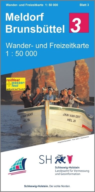 3 Meldorf - Brunsbüttel 1:50.000 - Wander- und Freizeitkarte Schleswig-Holstein