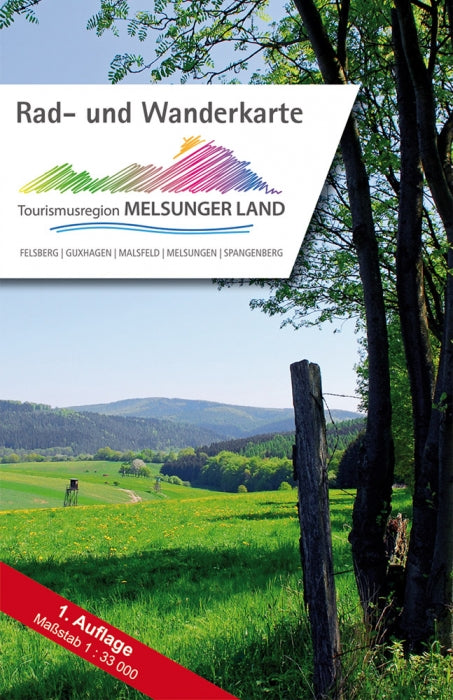 Melsunger Land 1:33.000 - Rad- und Wanderkarte
