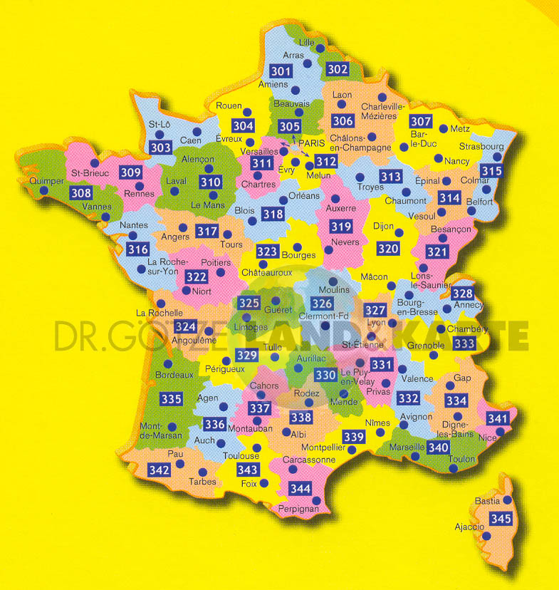 Michelin Localkarten Frankreich 1:150.000