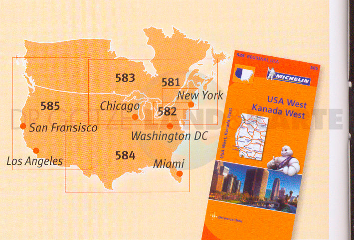 Michelin Regionalkarten USA