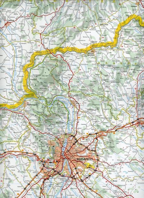 Ungarn Michelin - 1:400.000