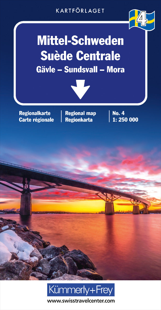 04 Mittel-Schweden: Gävle - Sundsvall - Mora 1:250.000