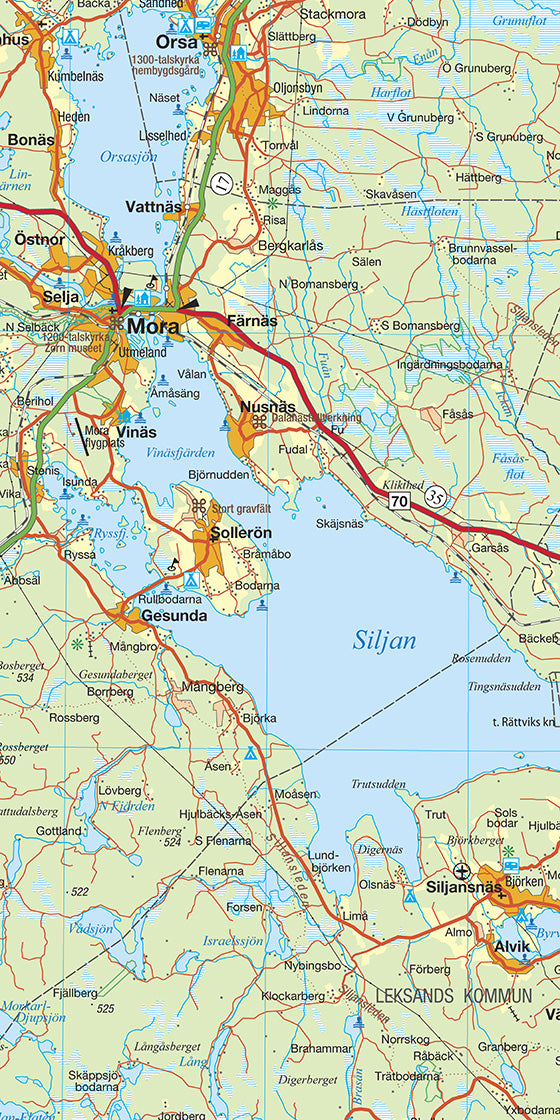04 Schweden Mitte - Sundsvall - Falun - Gävle 1:250.000