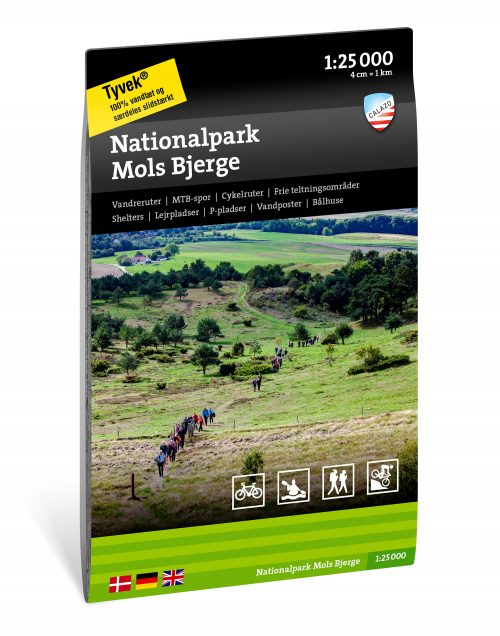 Nationalpark Mols Bjerge 1:25.000 Wanderkarte Dänemark Calazo