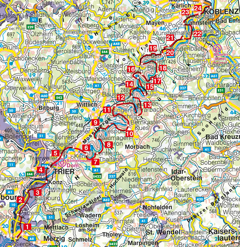 Moselsteig - Rother Wanderführer