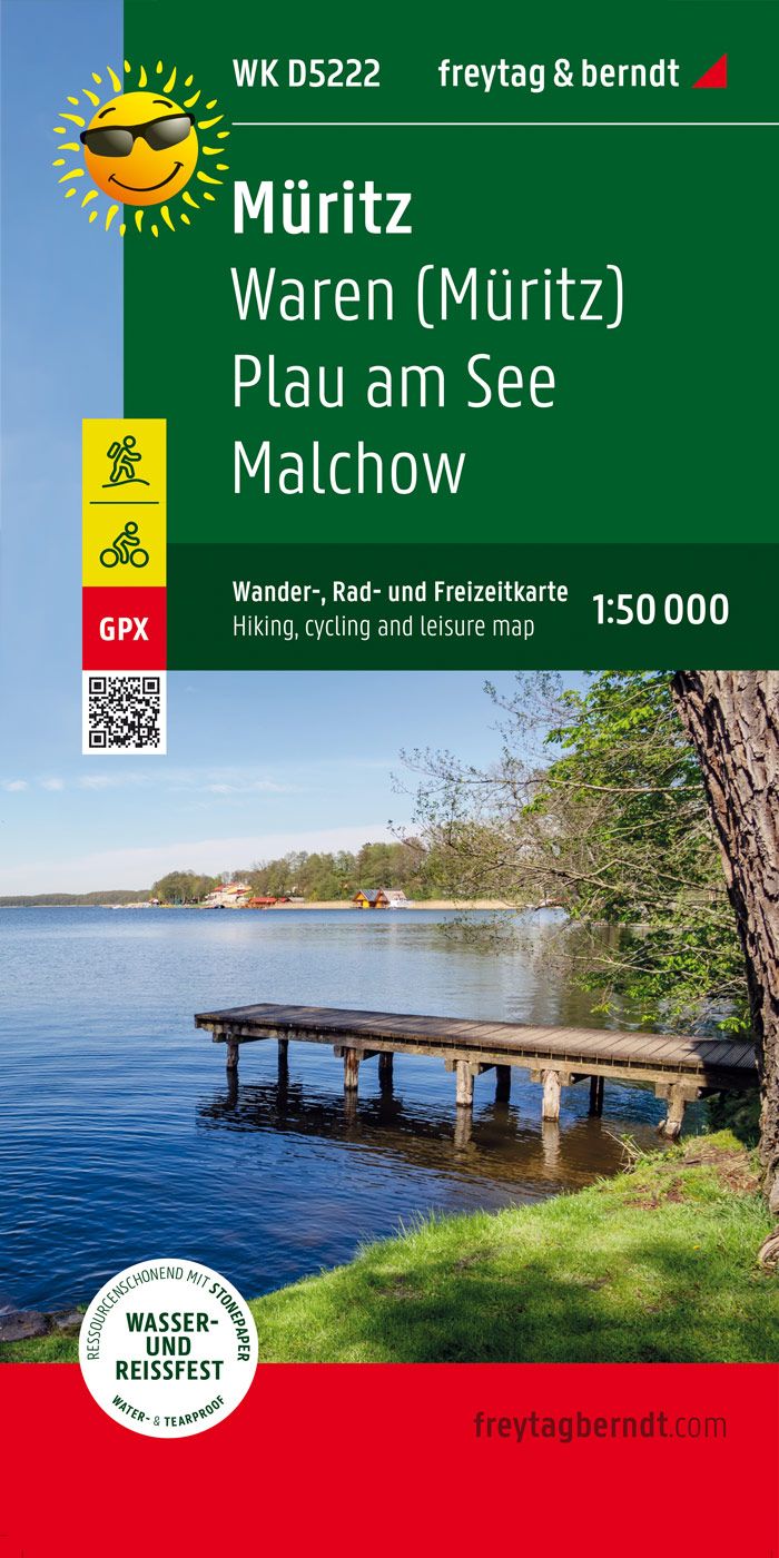 Müritz-Wander-, Rad- und Freizeitkarte-1:50.000 - Freytag&Berndt