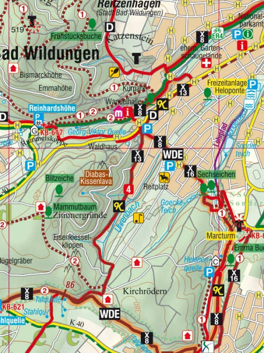 Naturpark Kellerwald-Edersee 1:33.000 - Rad- und Wanderkarte