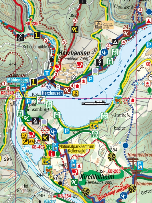 Naturpark Kellerwald-Edersee 1:33.000 - Rad- und Wanderkarte