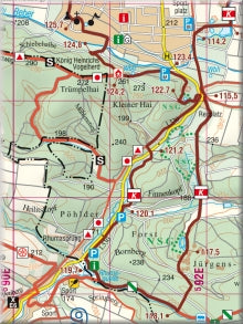 Karstwanderweg Südharz 1:33.000 - Wanderkarte