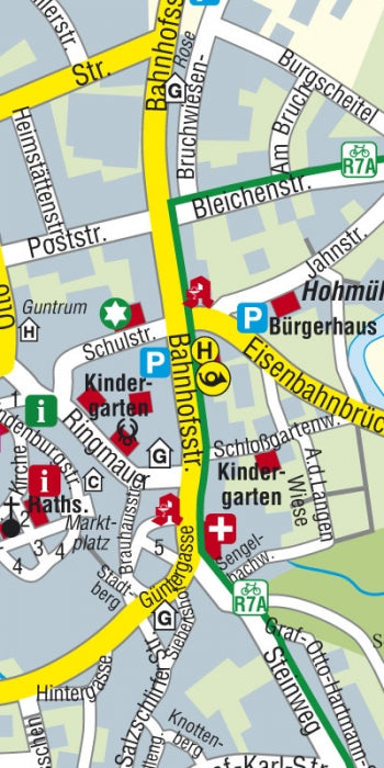 Schlitz 1:25.000 - Rad- und Wanderkarte