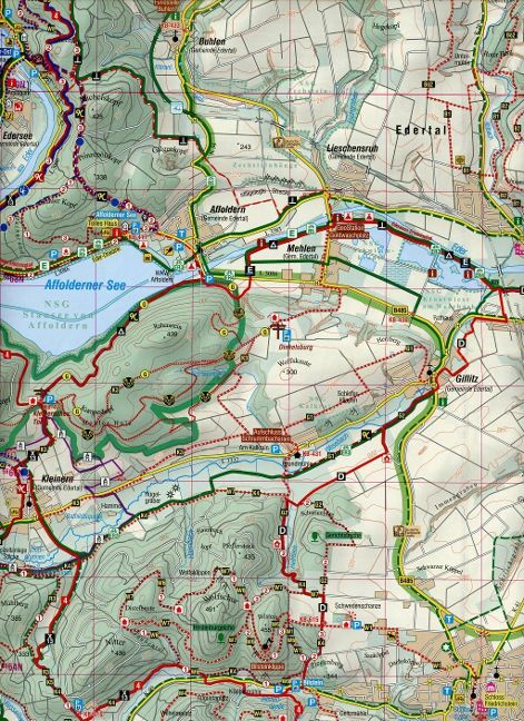Zwischen Eder und Schwalm 1:25.000 - Rad- und Wanderkarte