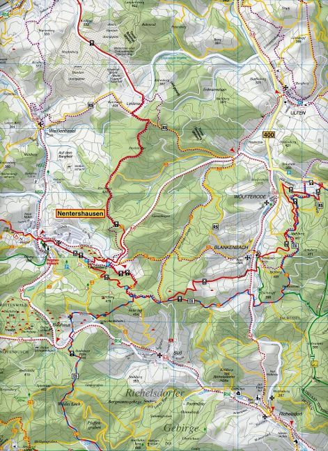 168 Mittleres Werratal, Gerstungen, Berka, Heringen, Sontra und Umgebung 1:35.000