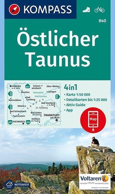 840 Östlicher Taunus 1:50.000 - Kompass Wanderkarte