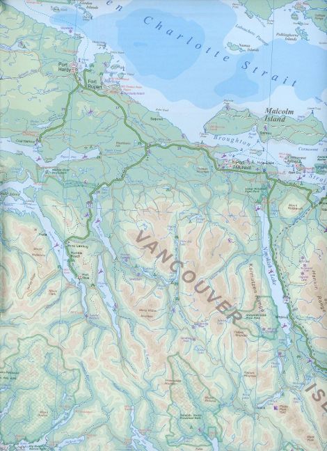 Vancouver Island - 1:270,000