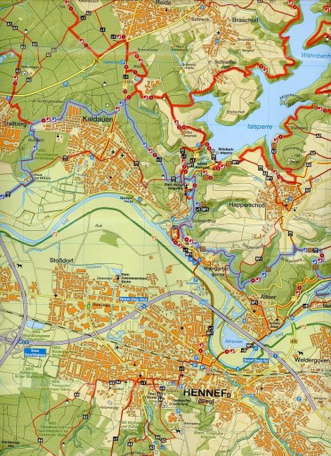 Naturregion Sieg 1:25.000 - Wanderkarte