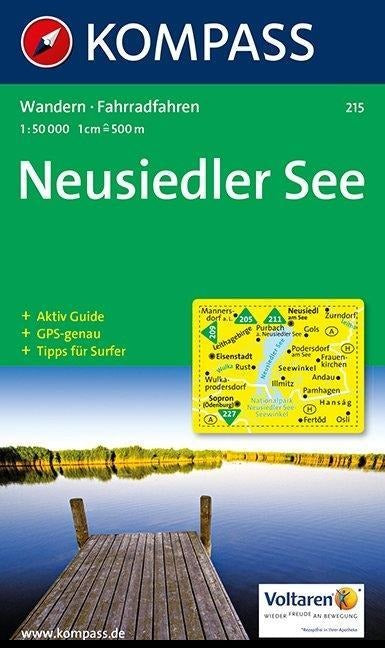 215 Neusiedler See 1:50.000 - Kompass Wanderkarte