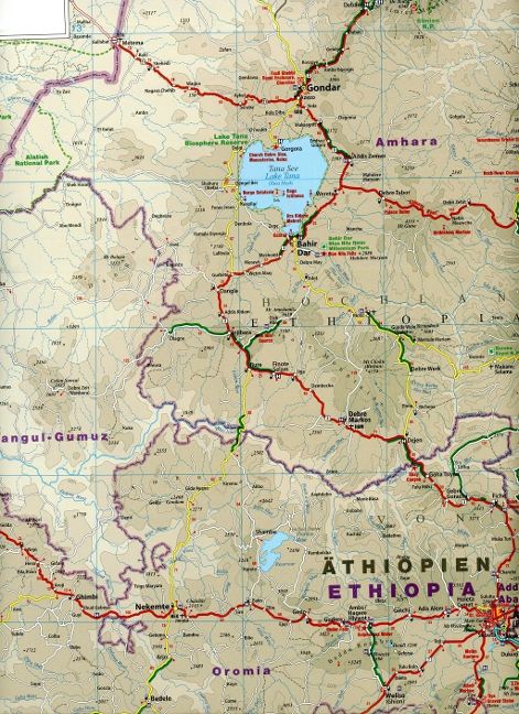 Äthiopien, Somalia, Eritrea, Djibouti 1:1,8 Mio. - Reise Know How