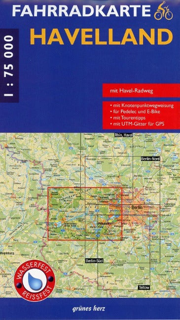 Fahrradkarte Havelland - 1:75.000