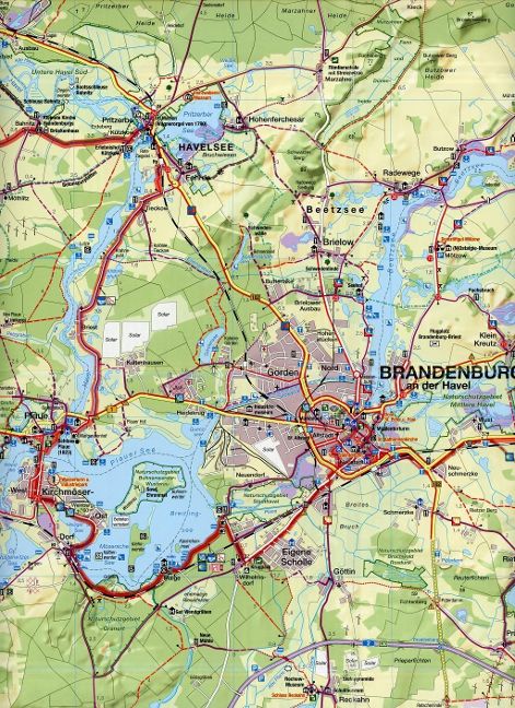 Fahrradkarte Havelland - 1:75.000
