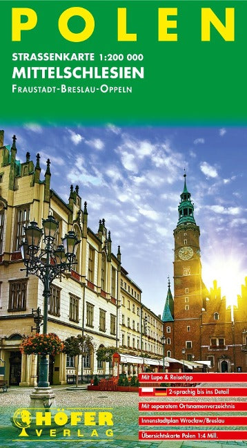 PL006 Mittelschlesien - 1:200.000 - Straßenkarte
