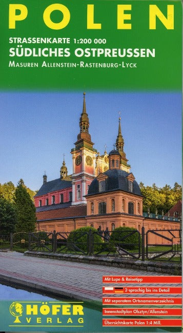 PL010 Südliches Ostpreußen - 1:200.000 - Straßenkarte