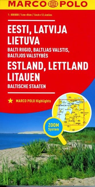 Marco Polo Länderkarte Baltikum - 1:800.000