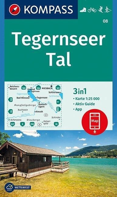 08 Tegernseer Tal 1:25.000 - Kompass Wanderkarte