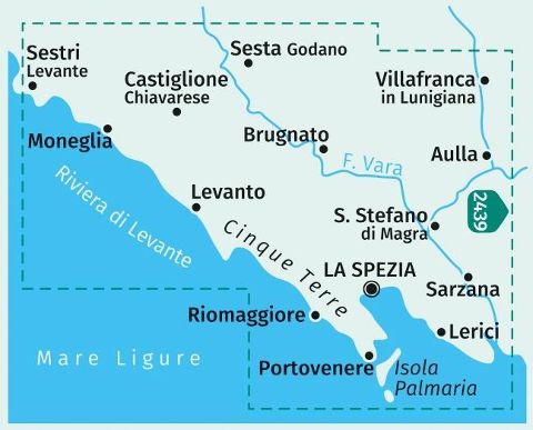 2450 Cinque Terre Kompass Ausschnitt