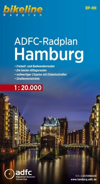 ADFC-Radplan Hamburg - 1:20.000 - Bikeline