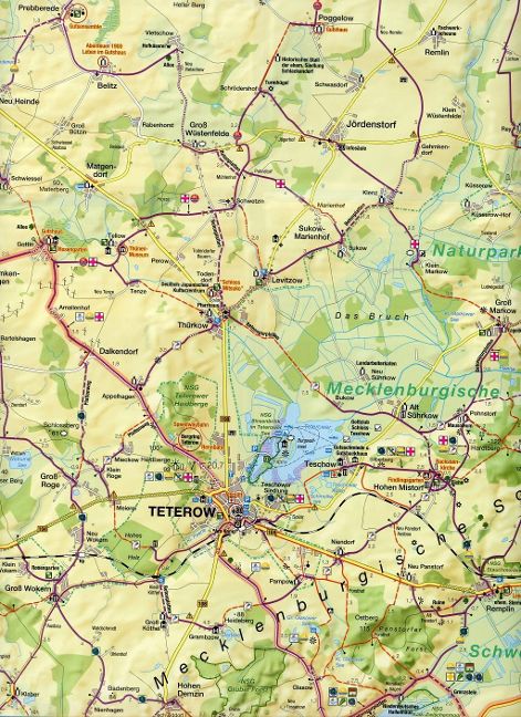 Fahrradkarte Recknitztal - 1:75.000