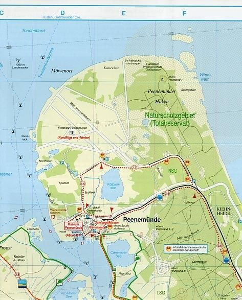 177 Insel Usedom, Karlshagen, Zinnowitz, Peenemünde, Wolgast und Umgebung 1:35.000