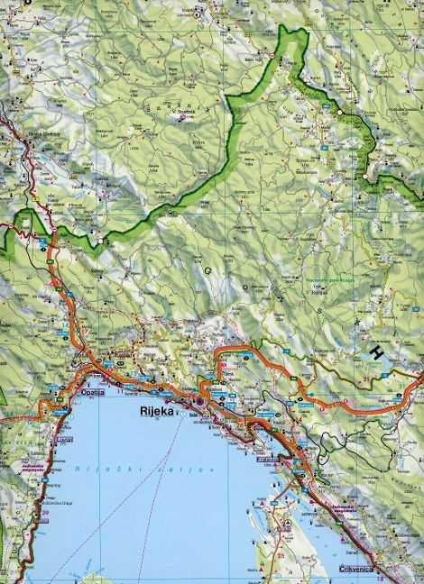 Kroatien Küste 1:200.000 - Freytag & Berndt