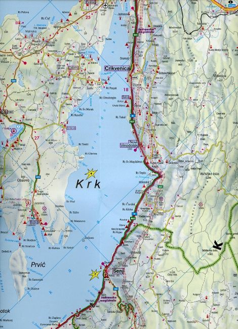 Dalmatinische Küste 1:150.000