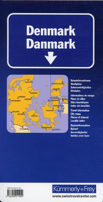Dänemark 1:300.000 - Kümmerly & Frey Straßenkarte