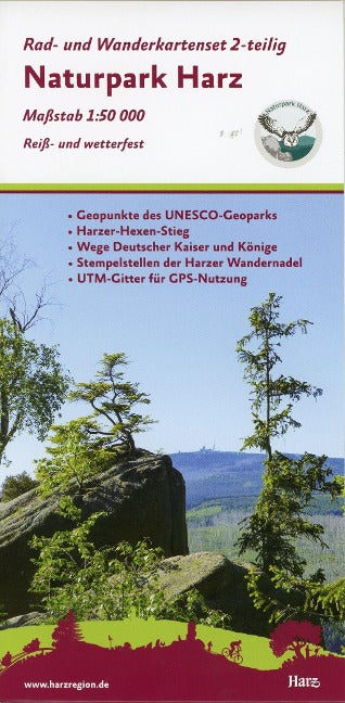 Naturpark Harz 1:50.000 - Wanderkartenset