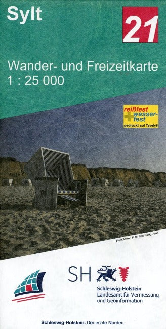 Sylt 1:25.000 - Wander- und Freizeitkarte