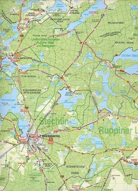 125 Rheinsberg, Neuruppin, Ruppiner Schweiz und Umgebung 1:50.000