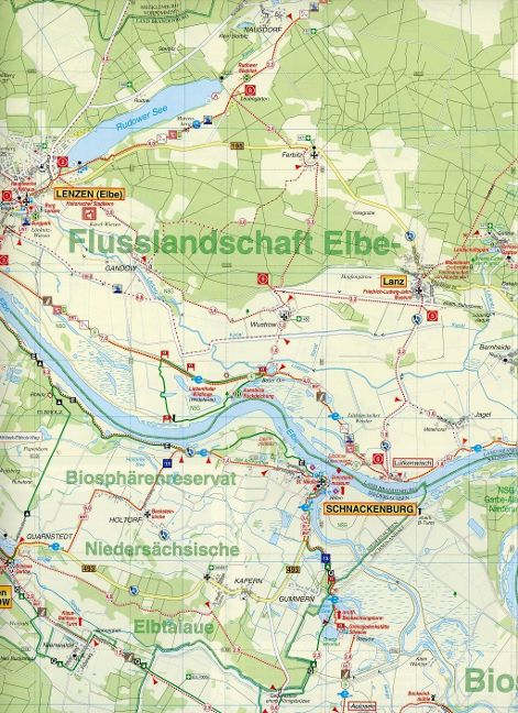 244 Flusslandschaft Elbe, Arendsee, Lenzen, Wittenberge und Umgebung 1:50.000