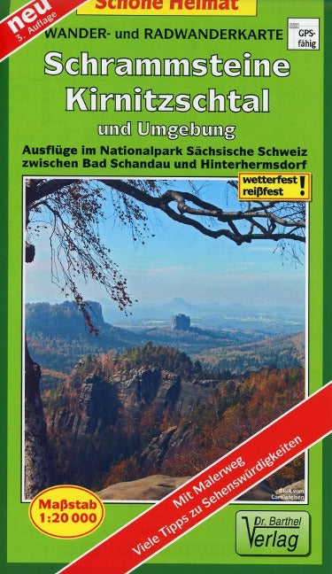 198 Schrammsteine, Kirnitzschtal und Umgebung 1:20.000