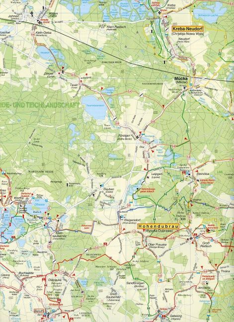 147 Oberlausitzer Heide- und Teichlandschaft und Umgebung 1:50.000 Wanderkarte