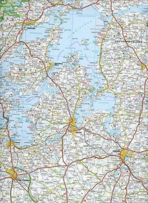 Dänemark 1:300.000 - Kümmerly & Frey Straßenkarte